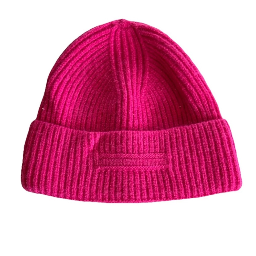 MODENA New York Ribbed Cuff Hat in Hot Pink